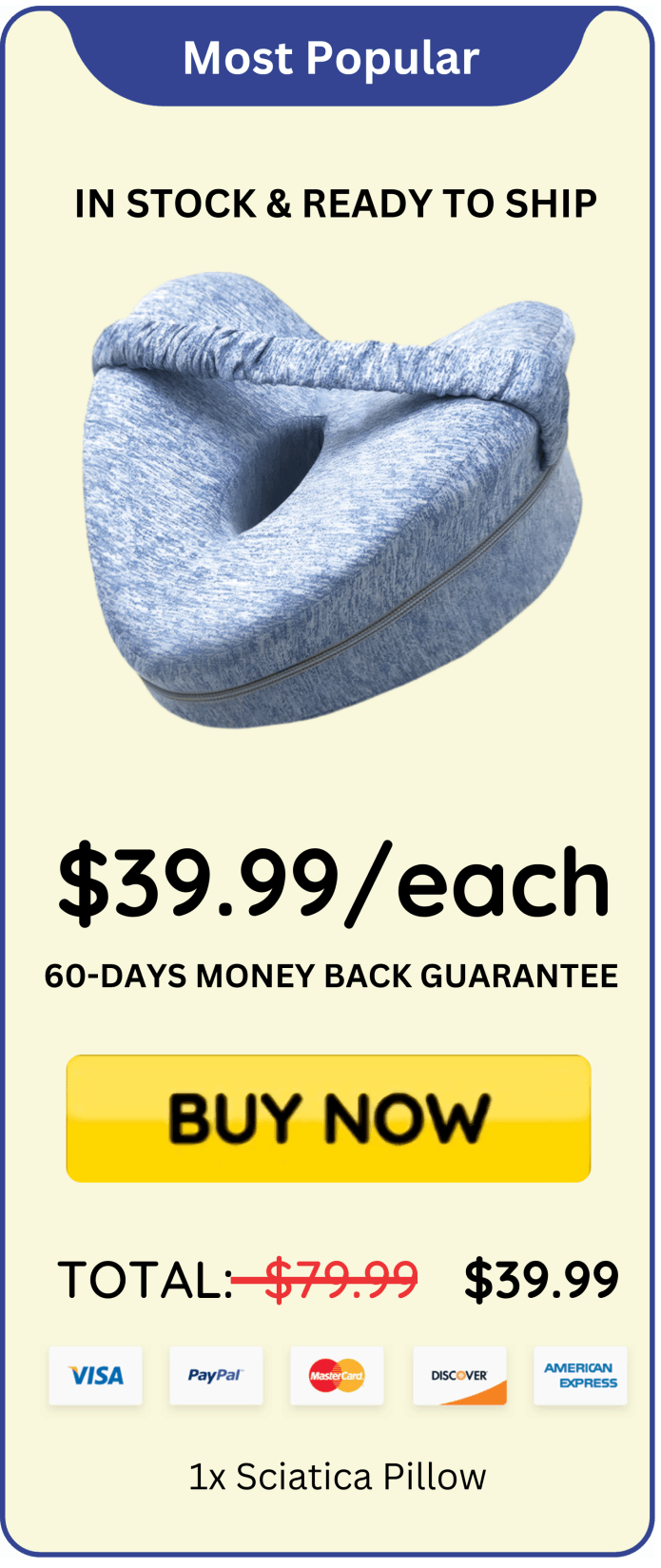 Sciatica Pillow offer price 